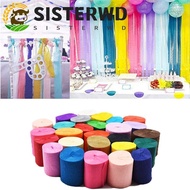 SISTERWD Crepe Paper Wedding Scrapbooking Handmade Decoration Birthday Party Children Crinkled Papers