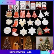 XU HOME 12PCS DIY Wedding Favors Kraft Paper Gold foil Xmas Tree Candy Bag Sticker Gift Box Tag Gifts Package Label Christmas Decoration