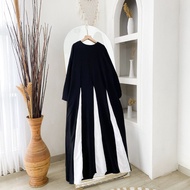 Zara Maxy Dress Bahan Shakila Baju Gamis Dress Wanita Muslim Modern Fashion Lengan Panjang Dress Pes