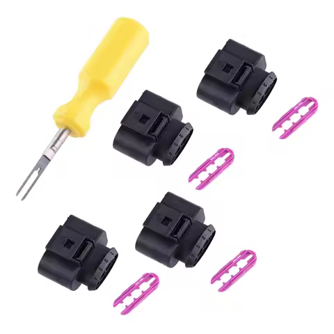 4B0973724 Car Ignition Coil Connector Repair Kit With 0.3cm Space Take-Up Tool Fit For Audi A1 A2 A3