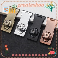 GREATESKOO Keyed Hasp Lock Buckle Zinc Alloy Cupboard Burglarproof Cabinet