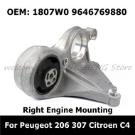 1807W0 9646769880 Car Accessories Right Engine Mounting For Peugeot 206 307 Citroen C4 Engine Suppor