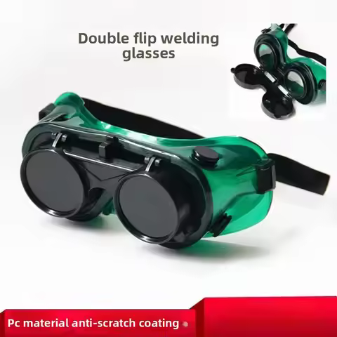 Double Flip Welding Glasses Anti Strong Light Anti Welding Argon Arc Welding Burning Welding Welding
