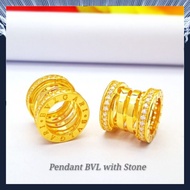 Pendan/Loket Emas BVLGARII with Stone Gold 916/22k