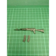 1/12 scale weapon toy rifle AK74M with 2 removable magazines suitable for 6 inch scale Marvel Legend