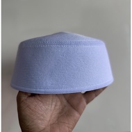 KOPIAH PUTIH HITAM KOSONG PLAIN