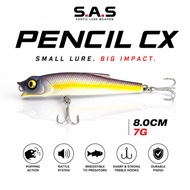 S.A.S - PENCIL CX 80mm 7g FLOATING FISHING LURE