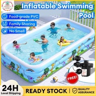 Ready Stock~ 3 Rings Inflatable Swimming Pool Bathtub kids pool baby swim pool kolam renang budak 游泳