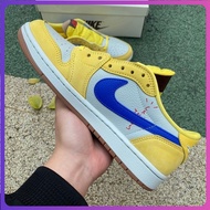 Preferred❤ Chanel Style Travis Scott X Air 1 "canary" Basketball Shoes, Ladies Style. 6d3