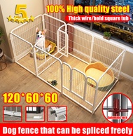 【Bearing capacity 200kg】Dog Fences Dog Cage Extendable Fence Adjustable Size 60x120cm High Quality Stackable DIY dog fence（Pet Fence dog cage Pet dog fence Pet Playpen Pet Cage dog cages for shih tzu dog fence barrier indoor dog cages heavy duty）