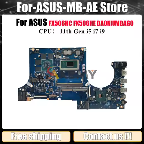 DA0NJJMBAG0 Laptop Motherboard For ASUS TUF Gaming FX506H FX706HE FX706HC FX706HF Mainboard With 11t