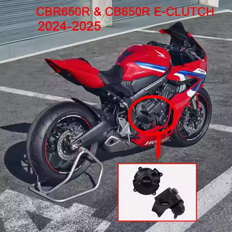 GBRacing Engine Protective Cover For HONDA CBR650R E-Clutch 2025 CB650R E-Clutch 2025 Carbon Fiber P