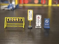EZ 1/64 Road Signboard Japanese Road Signboard Miniature Scene Decoration