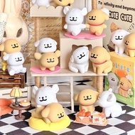 Line puppy happy sticker figure cute cartoon puppy doll tabletop ornament birthday gift