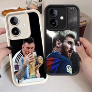 G-78 Messi Casing for Realme 14 14T 14X 9i C35 C31 Narzo 50A 5G Black and whitePrime