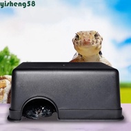 YISHENG Snake Shelter House, S/M/L Black Reptile Hide Box, Reptile Hide Cage Box Rectangle Plastic R
