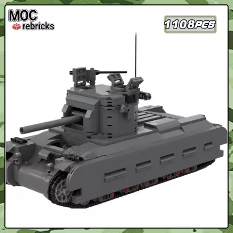 WW II British Infantry Support Tank Matilda II Building Blocks Armored Vehicle Model Bricks Toys For