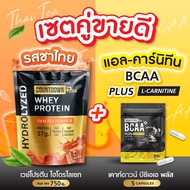 [SET] COUNTDOWN PLUS เวย์โปรตีน ไฮโดรไลเซท รสชาไทย 750g. + BCAA 5 แคปซูล | Whey Protein Hydrolyzed แ