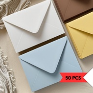 HIJAU MERAH (100 PCS) A5 A6 Color Envelopes A8A7 brown mera h green pink white biru / Wedding envelo