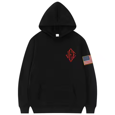 Y2k JEE Epstein Embroidery Same Style Print Hoodie Men Women Casual Fleece Oversized Sweatshirt Male