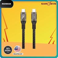 Sarowin Type C to Type C Charging Data Cable 4K 85W - 3 Meter