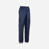 QUECHUA 7-15 歲兒童登山健行雨褲 MH100－藍色