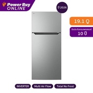 LG ตู้เย็น 2 ประตู 19.1 คิว Inverter (สีเงิน) รุ่น GC-B552PLBM.APYPLMT