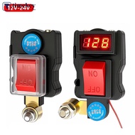 TIMEKEY 12V-24V T-Type Car Battery Cut Off Switch Digital Display Voltage Pure Copper Master Power D