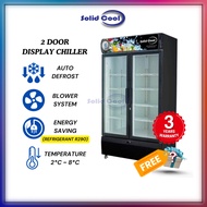 [ SOLID COOL ] 2 DOOR CHILLER MODEL M2DB Energy Saving Double Door Chiller 487L