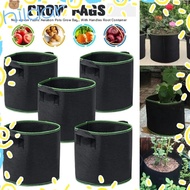 HLAR 1/3/5/7/10 Gallon Garden Planting Bag, Garden Tools Felt Grow Bag, Durable with Handles 1/3/5/7