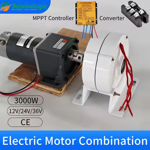 MotorCombination 5KW 7KW Electric Generator Windmills Dynamo Water Turbine Gearless Permanent Magnet