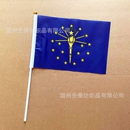 14*21cm bendera Indiana bendera poliester bendera goyang tangan bendera Indiana bendera