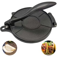 Penekan Tortilla Aluminium Tuang 10 inci, Tortillera Pataconera Tahan Lasak, Penekan Tortilla Tepung