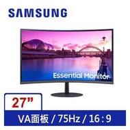 (聊聊享優惠) 三星SAMSUNG 27吋S27C390EAC 曲面顯示器(台灣本島免運費)