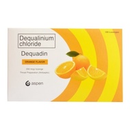 DEQUADIN Dequalinium 250 mcg Orange-Flavored Lozenges