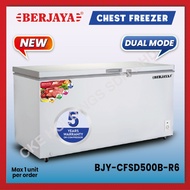 Berjaya Premium 425L Dual Chest Chiller Freezer BJY-CFSD500B-R6 (White) 5 YEARS Compressor warranty