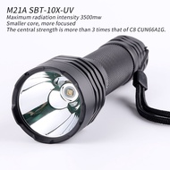 Convoy M21A SBT-10X-UV Uv365nm UV UVA 365Nm 21700ไฟฉาย