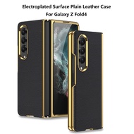 Original Gkk Case For Samsung Z Fold 4 5G 2022 Leather Case List Gold Samsung Galaxy Z Fold 4