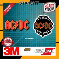 Sicker Print ACDC high quality material sticker