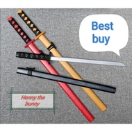 Toy wooden KATANA PEDANG MAINAN KATANA SAMURAI WOODEN JAPANASE PERSEMBAHAN PERHIASAN LATIHAN PROPS
