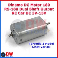 Dinamo DC Motor RS180 RS-180 180 Dual Shaft RC Car Boat 3V-15V