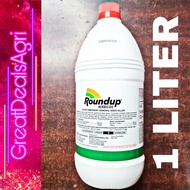 ROUND UP 480 SL GRASS KILLER GLYPHOSATE HERBICIDE/ LIKE GRASS ZERO / LIKE TRIPLE 8 (1 LITER BOTTLE) 