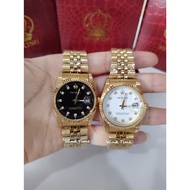 PROKING Men Watch Gold with Date And Diamond Dial Jam Lelaki