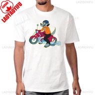 Nu Pogodi Cartoon T-Shirt 80s 90s Casual Style Fashion Short Sleeves Cotton Men's
