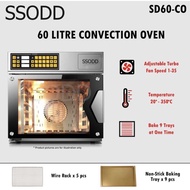SSODD Combat Convection Oven 60L SD60-1A Steam Injection Powerful Turbo Fan 9 Trays Applicable Stain