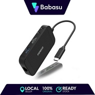 FIDECO USB C Hub Multiport Adapter, 9in1 Type C Hub with HDMI, Ethernet, USB3.0 Ports, USB-C Data Po