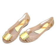 Women Casual Flat Sandals Jelly Shoes (PVC)