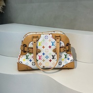 Lv 白三彩手提單肩包
