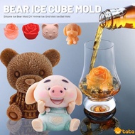 Ice Cube Maker 3d Bear Pig Shape Silicone Chocolate Mold For Diy Whiskey Cocktail Cold Drink Tool (tata.sg)