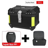 Motorcycle Top Box ABS Plastic Waterproof Motorcycle Tail Box Storage Top Box